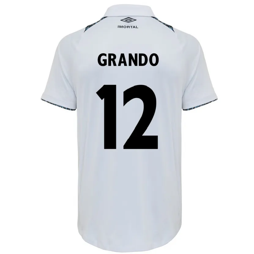 Danxen Men Gabriel Grando #12 White Blue Away Jersey 2024/25 T-Shirt