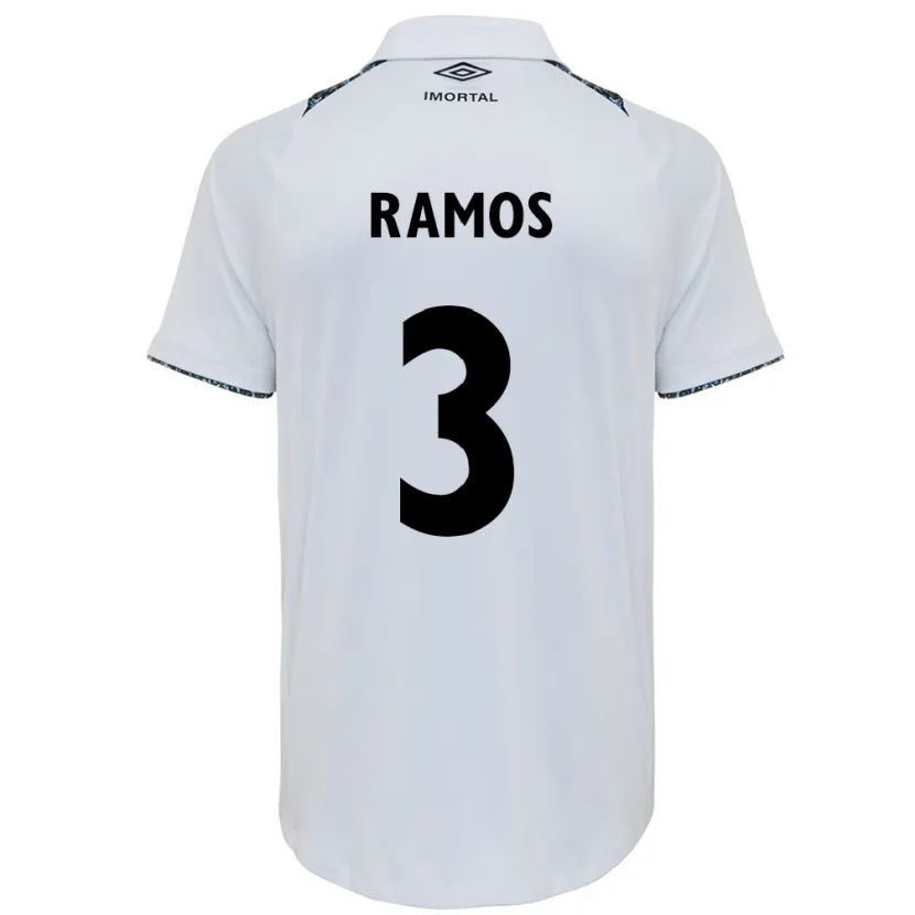 Danxen Men João Ramos #3 White Blue Away Jersey 2024/25 T-Shirt