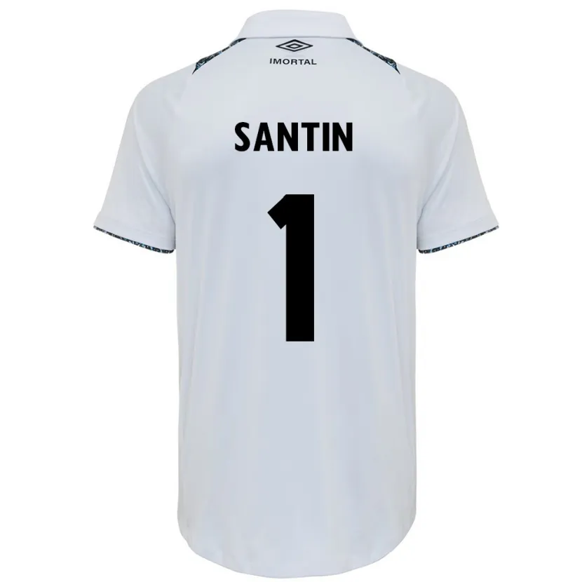 Danxen Men Duda Santin #1 White Blue Away Jersey 2024/25 T-Shirt