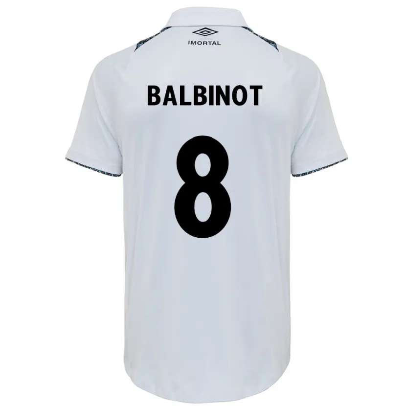 Danxen Men Manu Balbinot #8 White Blue Away Jersey 2024/25 T-Shirt