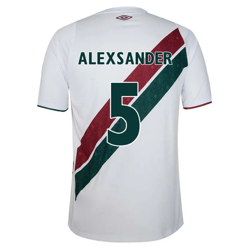 Danxen Men Alexsander #5 White Green Maroon Away Jersey 2024/25 T-Shirt