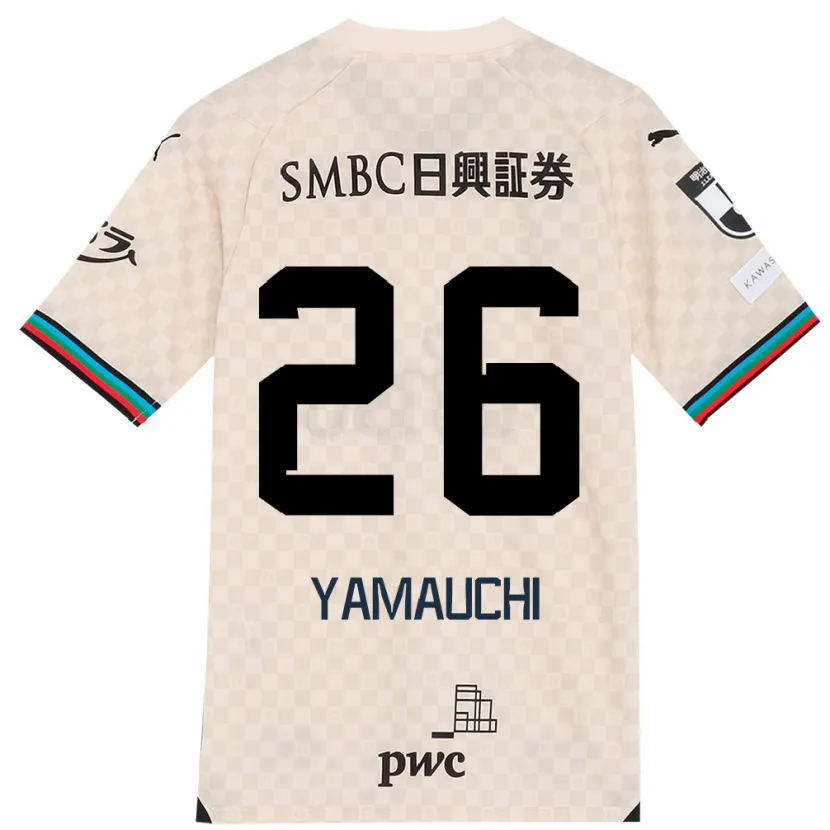 Danxen Men Hinata Yamauchi #26 White Gray Away Jersey 2024/25 T-Shirt