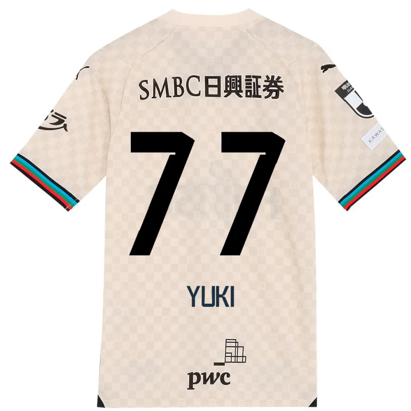 Danxen Men Yuki Yamamoto #77 White Gray Away Jersey 2024/25 T-Shirt