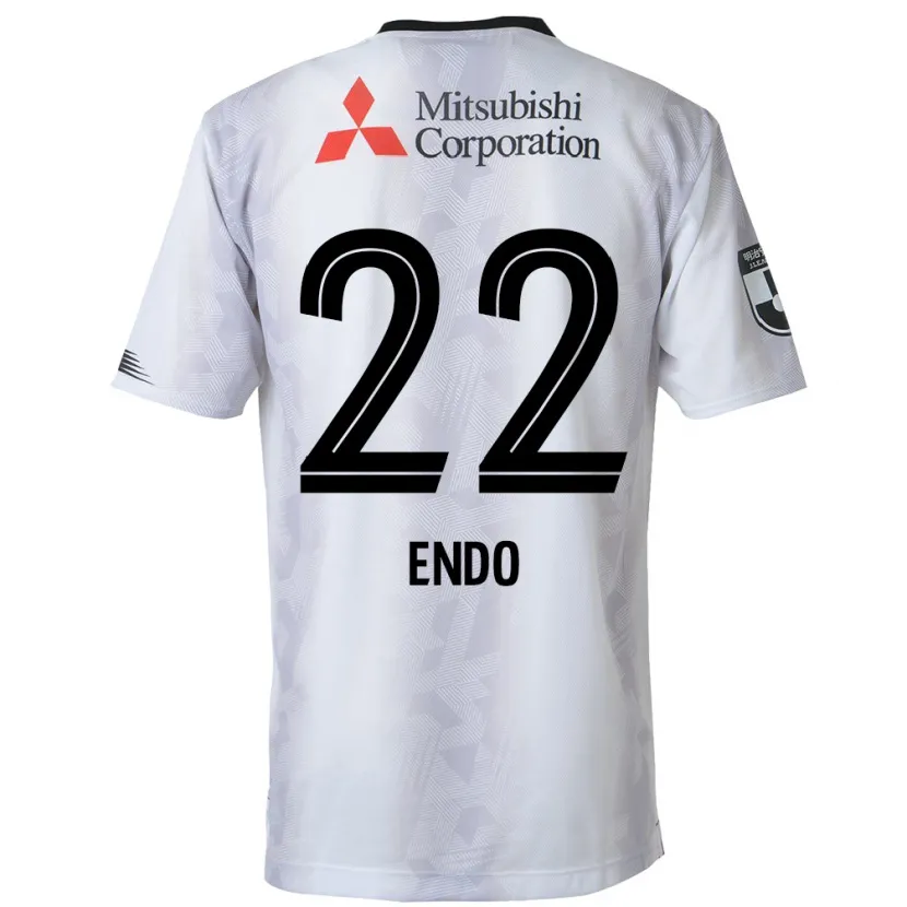 Danxen Men Keita Endo #22 White Black Away Jersey 2024/25 T-Shirt