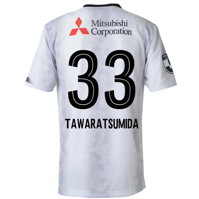 Danxen Men Kota Tawaratsumida #33 White Black Away Jersey 2024/25 T-Shirt