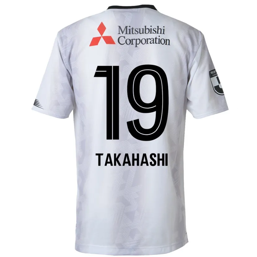 Danxen Men Yuya Takahashi #19 White Black Away Jersey 2024/25 T-Shirt