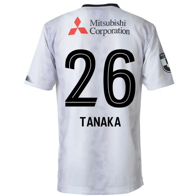 Danxen Men Haruto Tanaka #26 White Black Away Jersey 2024/25 T-Shirt