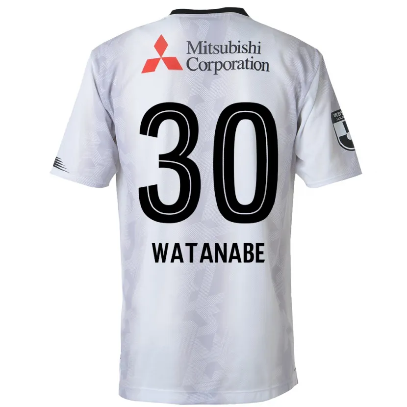 Danxen Men Matthew Watanabe #30 White Black Away Jersey 2024/25 T-Shirt