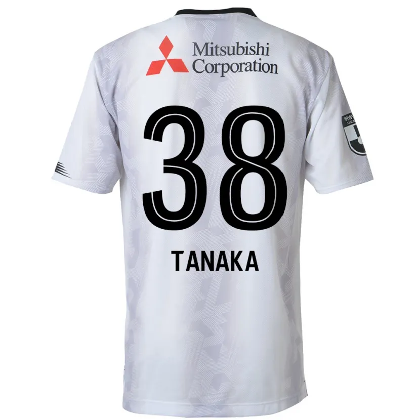 Danxen Men Kio Tanaka #38 White Black Away Jersey 2024/25 T-Shirt