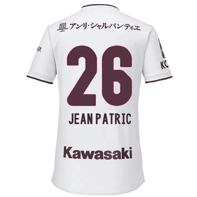 Danxen Men Jean Patric #26 White Red Away Jersey 2024/25 T-Shirt