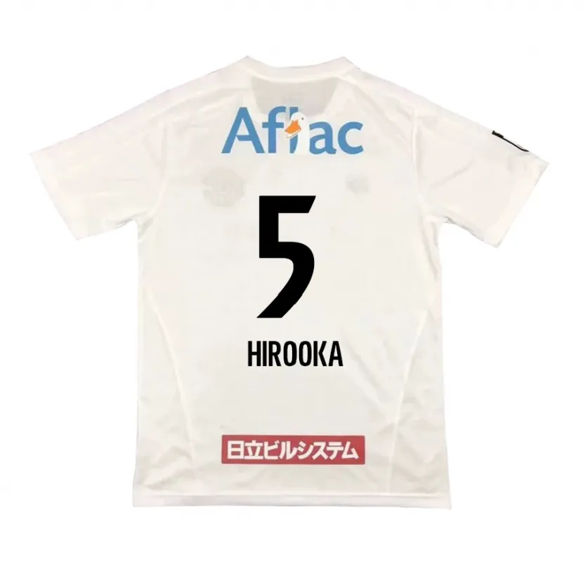 Danxen Men Eita Hirooka #5 White Black Away Jersey 2024/25 T-Shirt