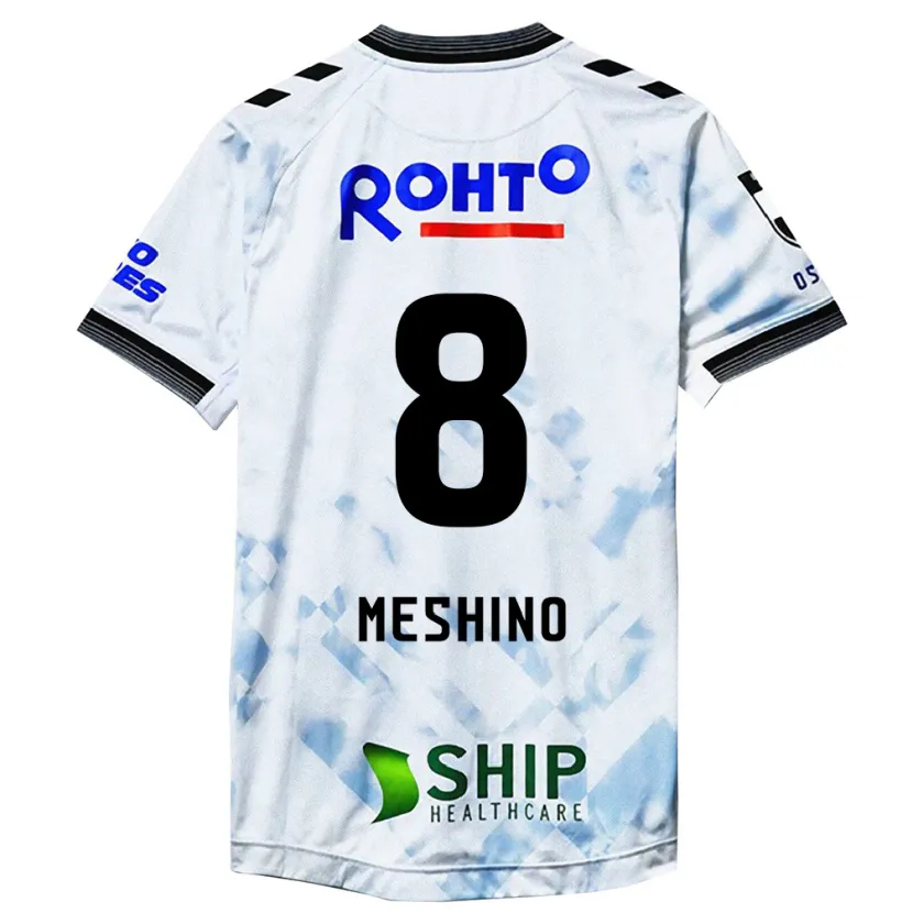 Danxen Men Ryotaro Meshino #8 White Black Away Jersey 2024/25 T-Shirt