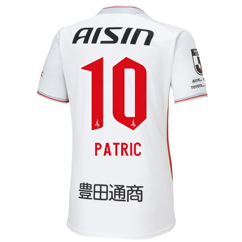 Danxen Men Patric #10 White Yellow Red Away Jersey 2024/25 T-Shirt