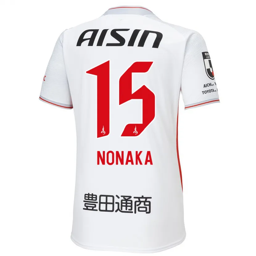 Danxen Men Yugo Nonaka #15 White Yellow Red Away Jersey 2024/25 T-Shirt