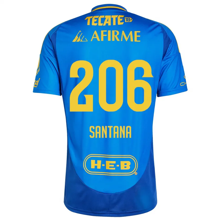 Danxen Men Joel Santana #206 Blue Yellow Away Jersey 2024/25 T-Shirt