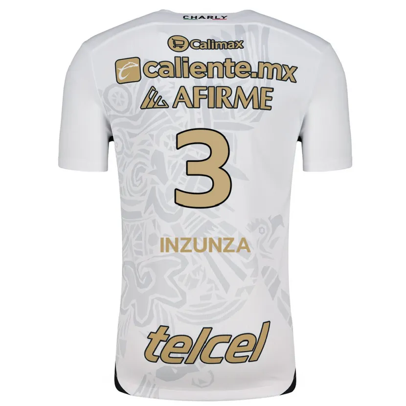 Danxen Men Rafael Inzunza #3 White Black Away Jersey 2024/25 T-Shirt