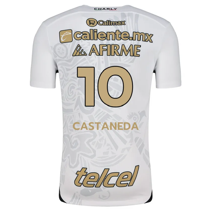 Danxen Men Kevin Castañeda #10 White Black Away Jersey 2024/25 T-Shirt