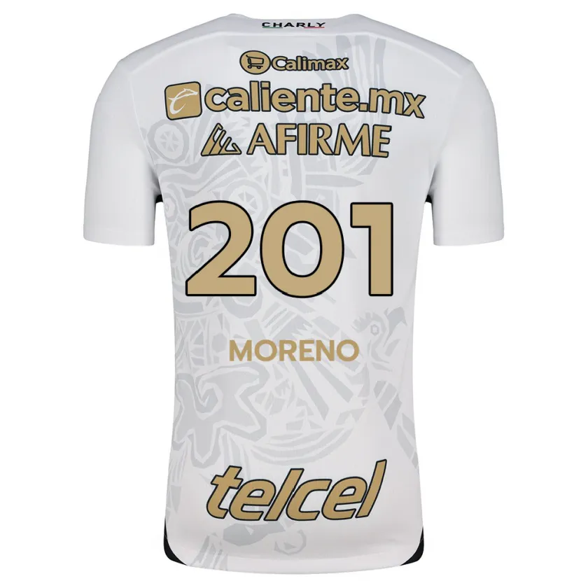 Danxen Men Jesús Moreno #201 White Black Away Jersey 2024/25 T-Shirt