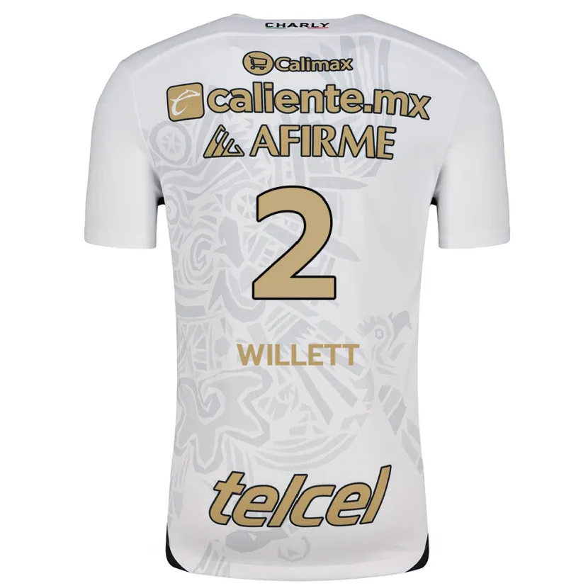 Danxen Men Adyson Willett #2 White Black Away Jersey 2024/25 T-Shirt