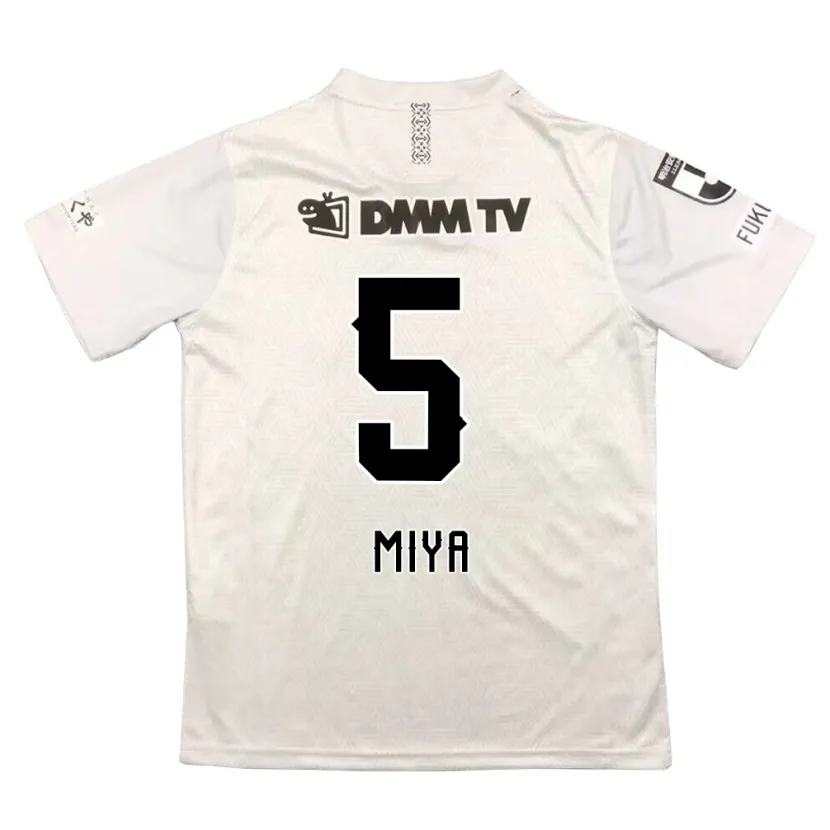 Danxen Men Daiki Miya #5 Gray Black Away Jersey 2024/25 T-Shirt