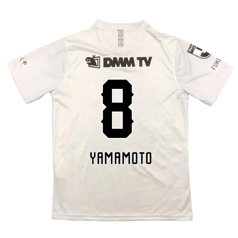 Danxen Men Shunsuke Yamamoto #8 Gray Black Away Jersey 2024/25 T-Shirt