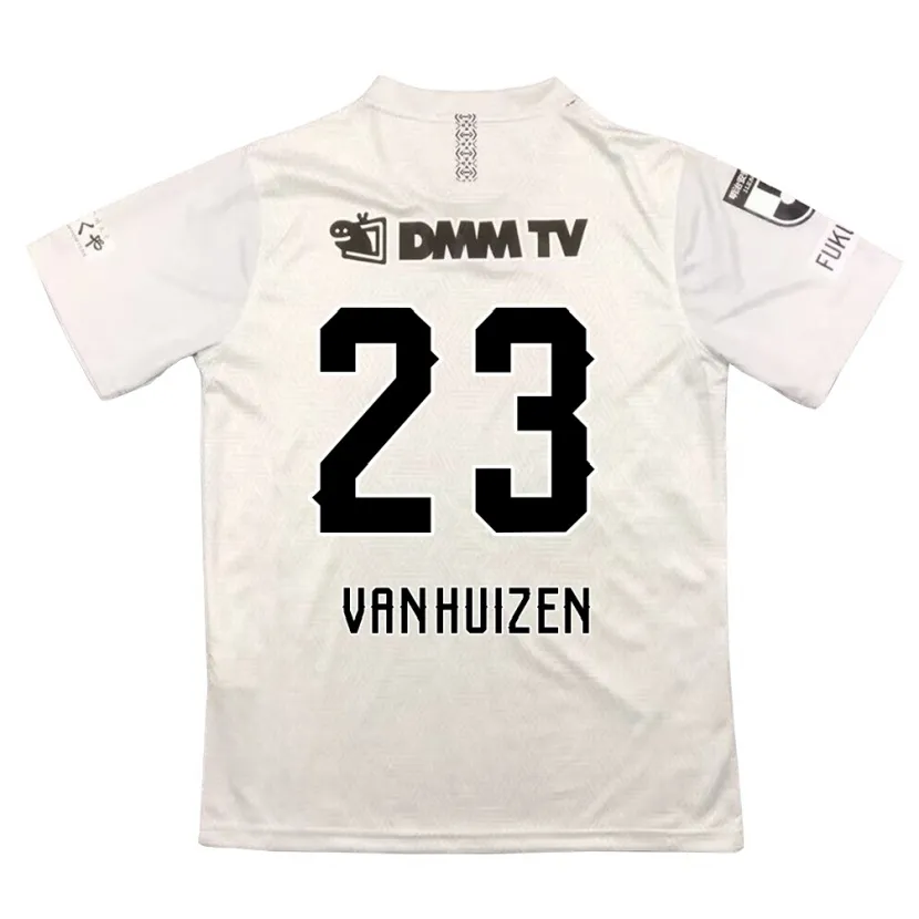 Danxen Men Haruki Christopher Van Huizen #23 Gray Black Away Jersey 2024/25 T-Shirt