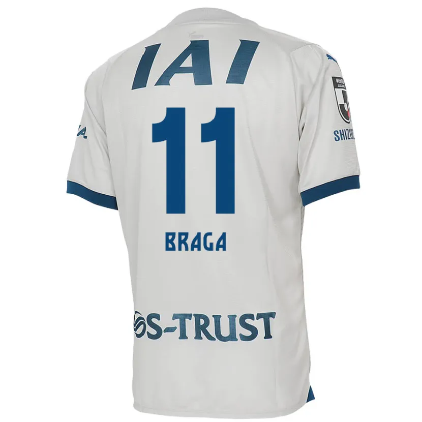 Danxen Men Lucas Braga #11 White Blue Away Jersey 2024/25 T-Shirt