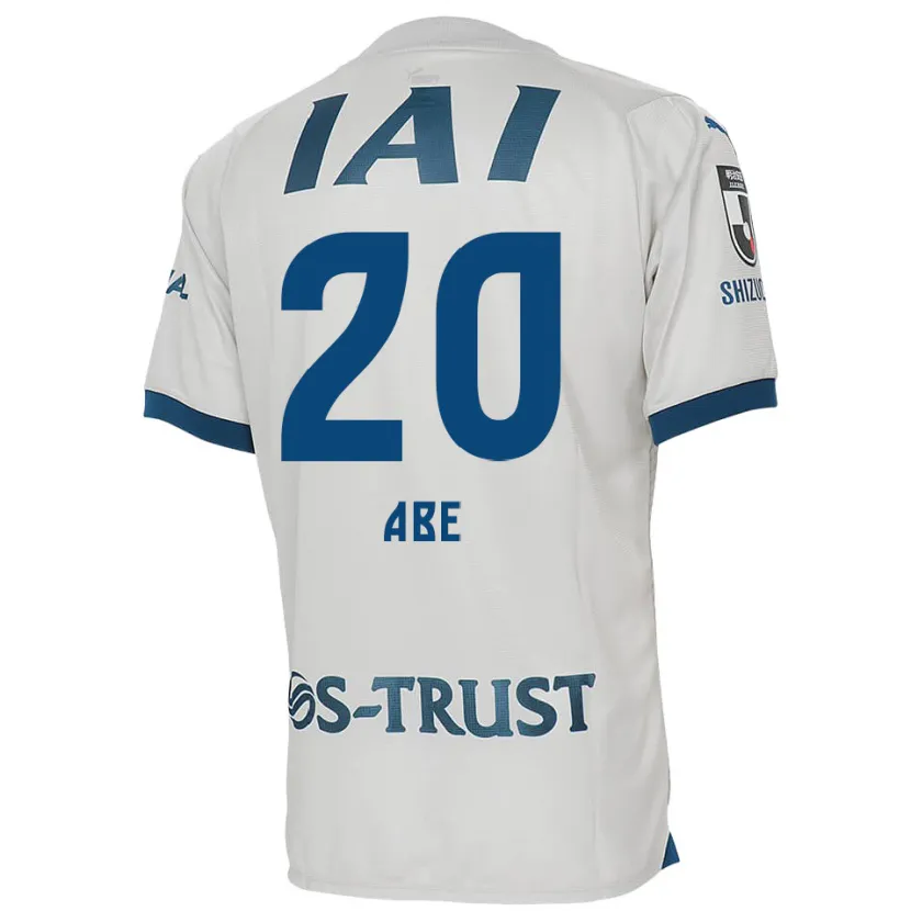 Danxen Men Ryoya Abe #20 White Blue Away Jersey 2024/25 T-Shirt