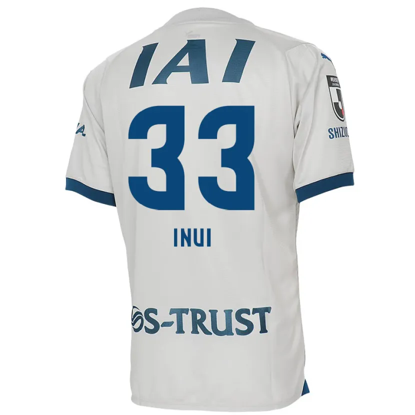 Danxen Men Takashi Inui #33 White Blue Away Jersey 2024/25 T-Shirt