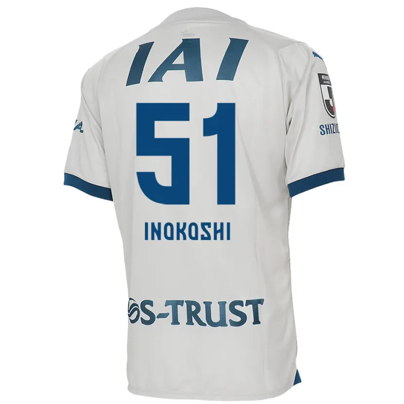 Danxen Men Yui Inokoshi #51 White Blue Away Jersey 2024/25 T-Shirt