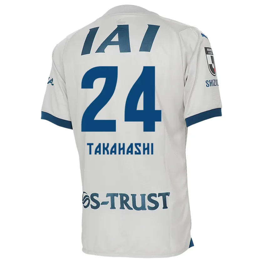 Danxen Men Yuzuki Takahashi #24 White Blue Away Jersey 2024/25 T-Shirt