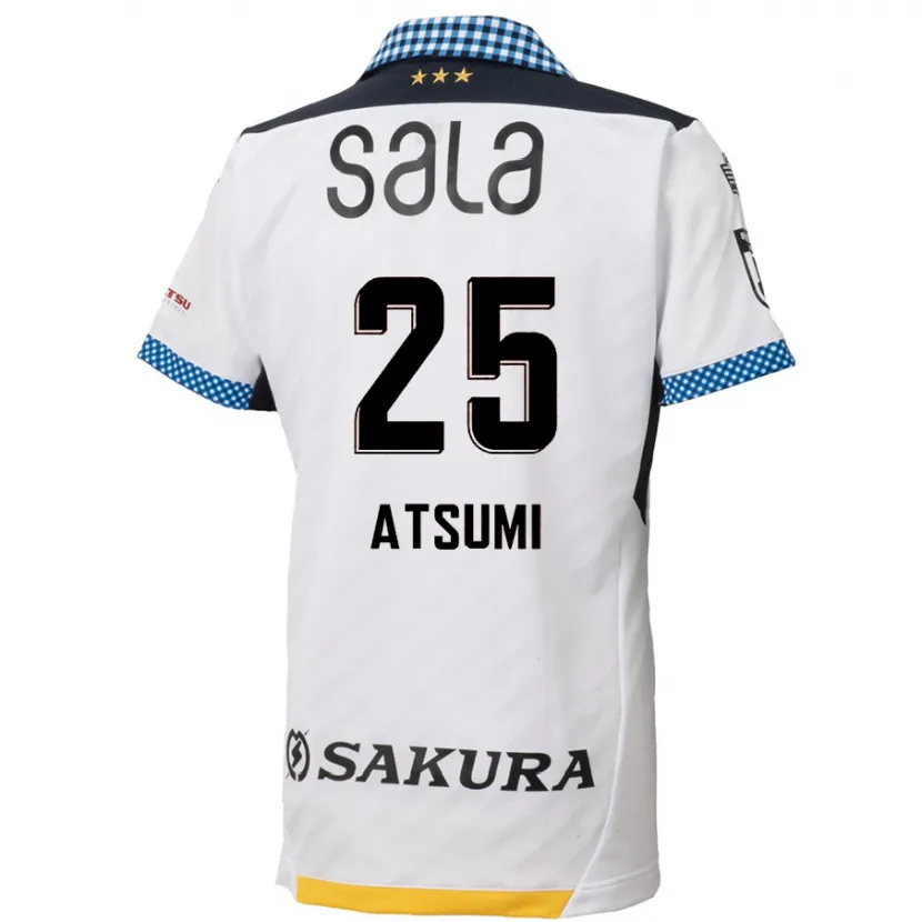 Danxen Men Keita Atsumi #25 White Black Away Jersey 2024/25 T-Shirt