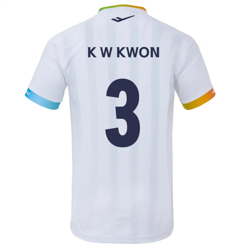 Danxen Men Wan-Kyu Kwon #3 White Blue Away Jersey 2024/25 T-Shirt