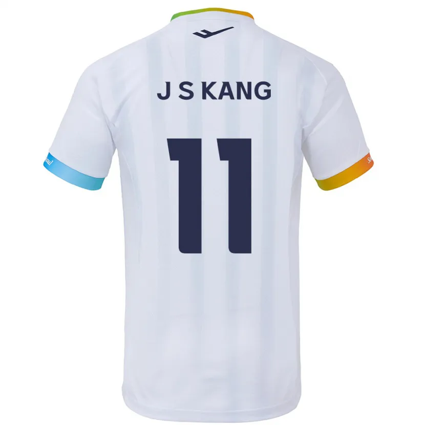 Danxen Men Seong-Jin Kang #11 White Blue Away Jersey 2024/25 T-Shirt