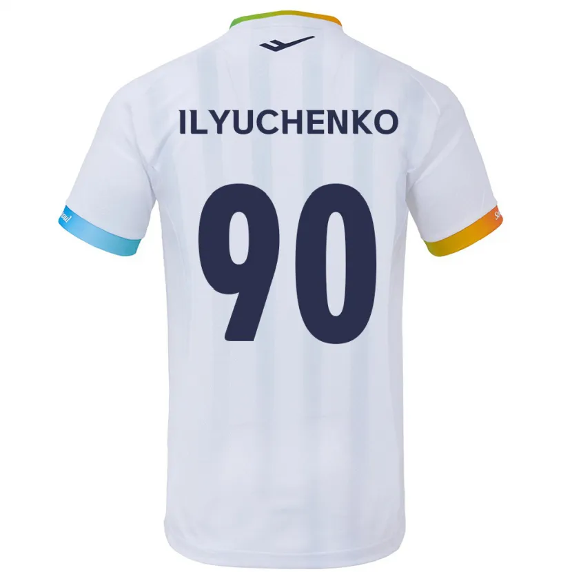 Danxen Men Stanislav Ilyuchenko #90 White Blue Away Jersey 2024/25 T-Shirt