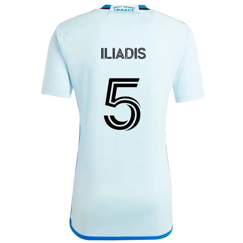 Danxen Men Ilias Iliadis #5 Ice Blue Away Jersey 2024/25 T-Shirt