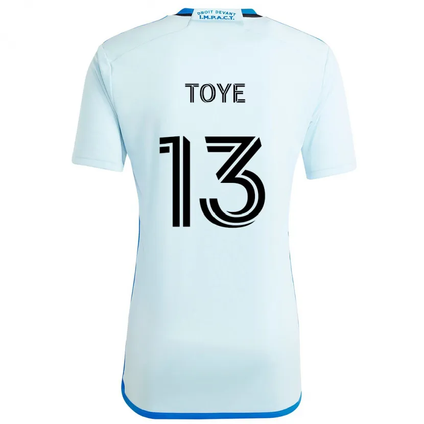 Danxen Men Mason Toye #13 Ice Blue Away Jersey 2024/25 T-Shirt