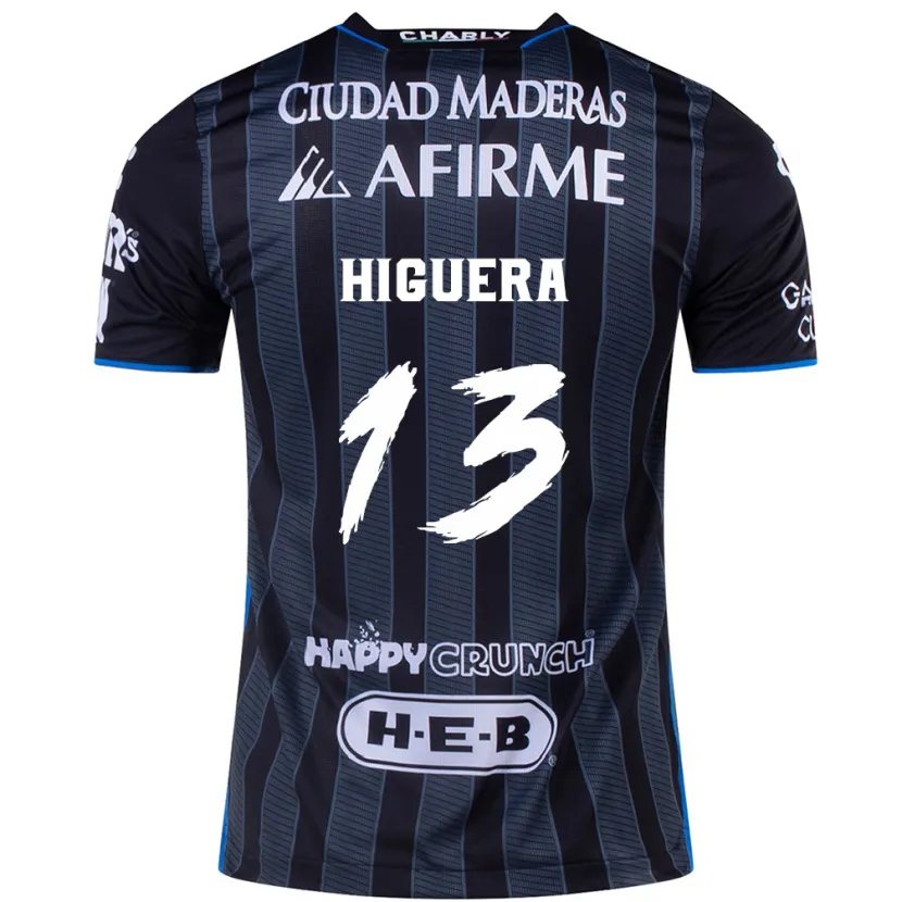 Danxen Men Carlos Higuera #13 White Black Away Jersey 2024/25 T-Shirt