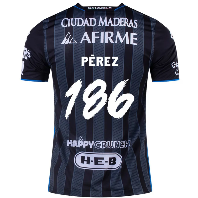 Danxen Men José Pérez #186 White Black Away Jersey 2024/25 T-Shirt