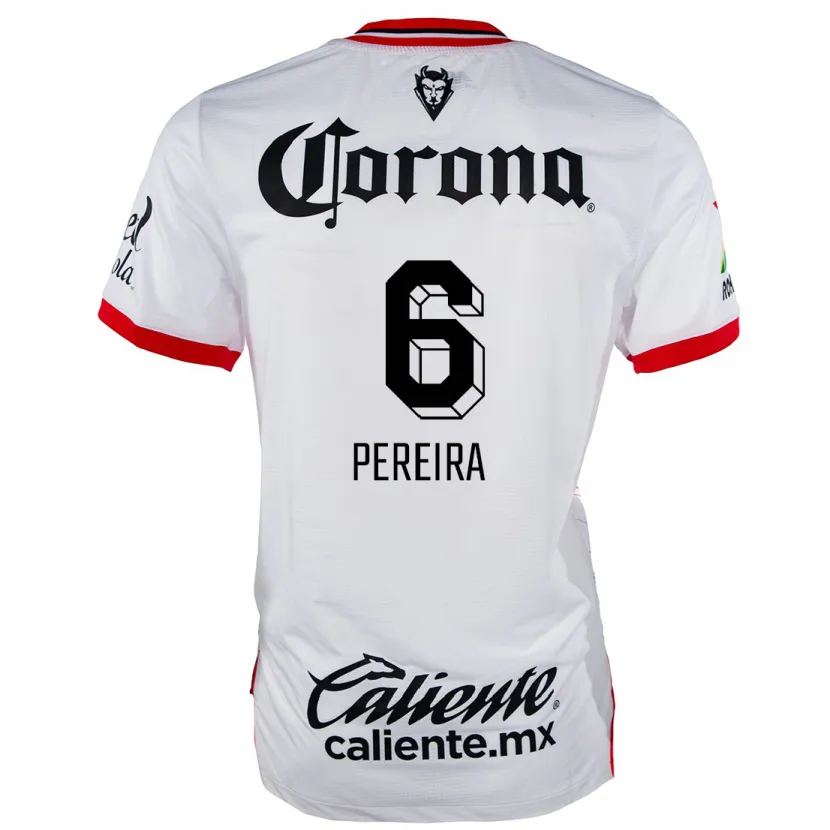 Danxen Men Federico Pereira #6 White Red Away Jersey 2024/25 T-Shirt