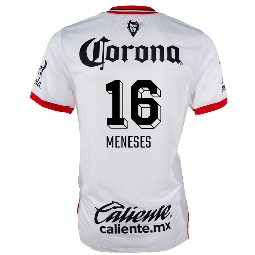 Danxen Men Jean Meneses #16 White Red Away Jersey 2024/25 T-Shirt