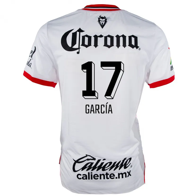 Danxen Men Brian García #17 White Red Away Jersey 2024/25 T-Shirt