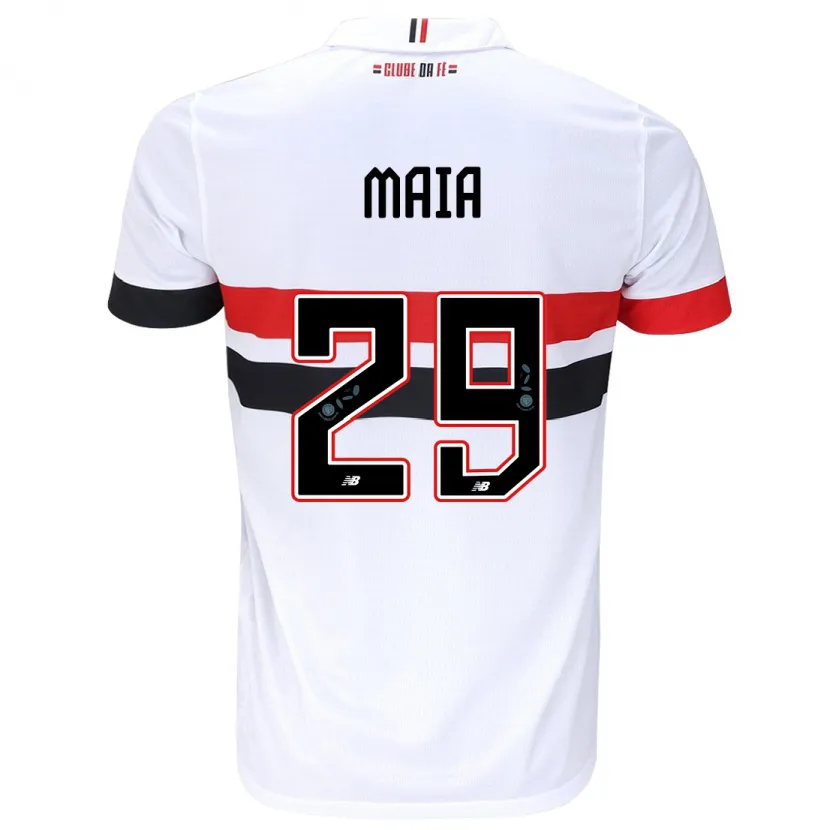 Danxen Women Pablo Maia #29 White Red Black Home Jersey 2024/25 T-Shirt