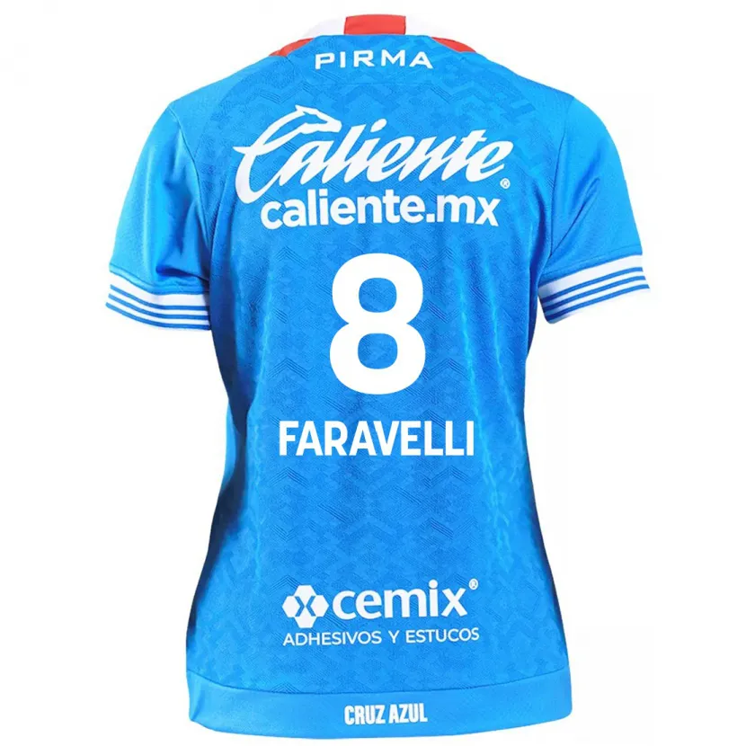 Danxen Women Lorenzo Faravelli #8 Sky Blue Home Jersey 2024/25 T-Shirt