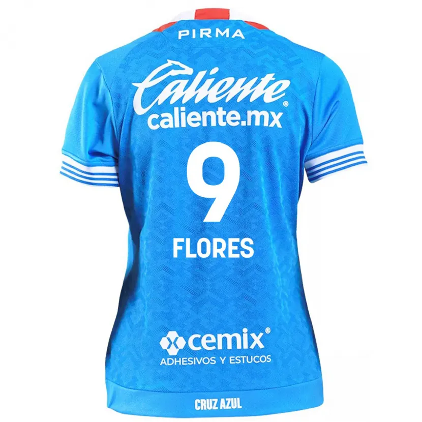 Danxen Women Daniela Flores #9 Sky Blue Home Jersey 2024/25 T-Shirt