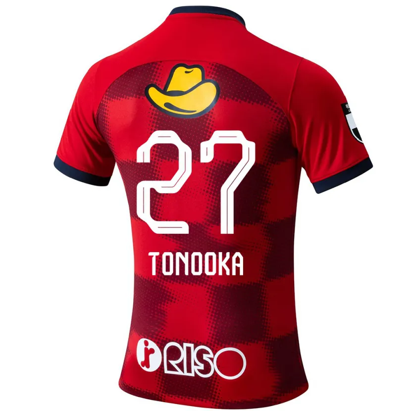 Danxen Women Ryota Tonooka #27 Red Blue White Home Jersey 2024/25 T-Shirt