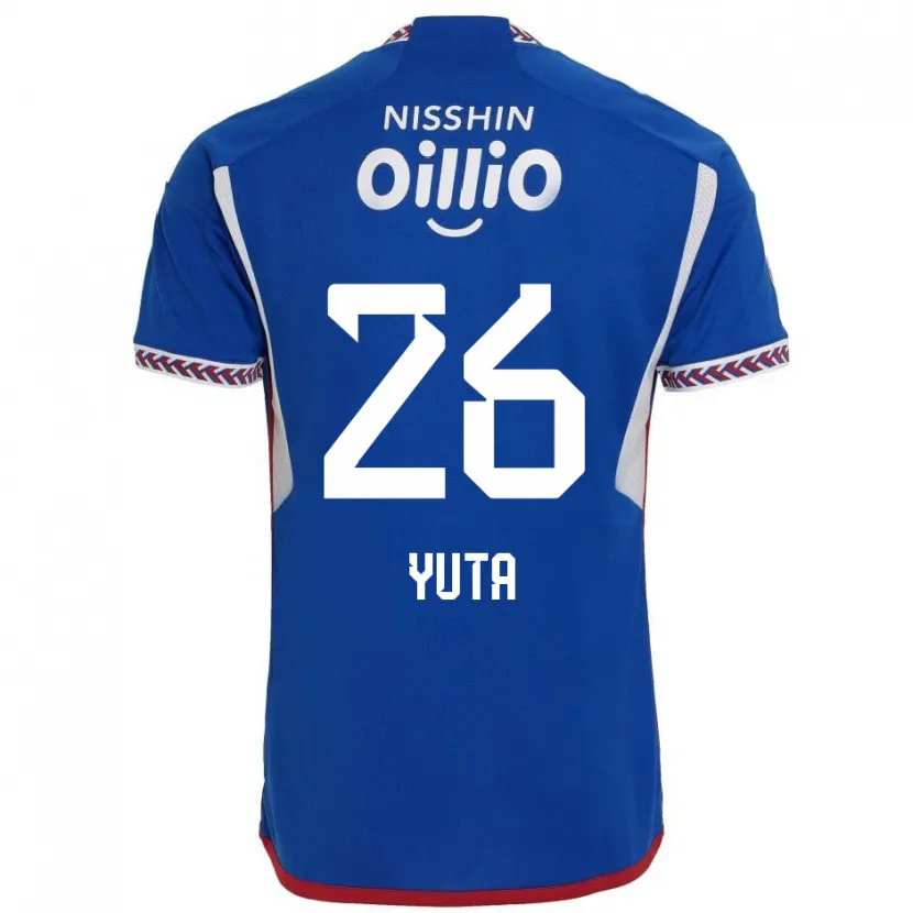 Danxen Women Yuta Koike #26 Blue White Red Home Jersey 2024/25 T-Shirt