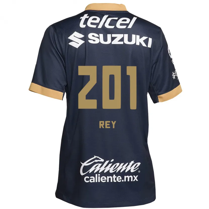 Danxen Women Santiago Rey #201 Obsidian Gold White Away Jersey 2024/25 T-Shirt