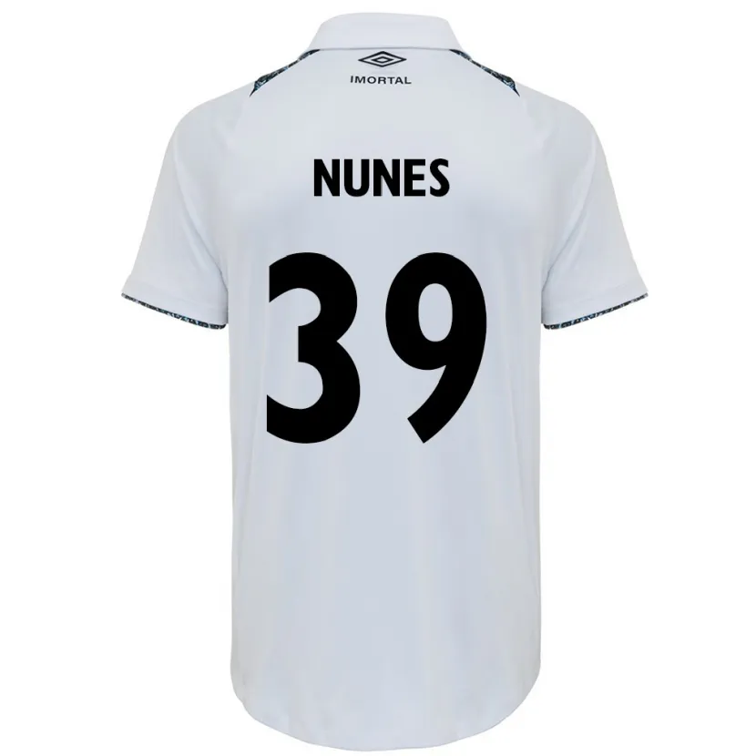 Danxen Women Gustavo Nunes #39 White Blue Away Jersey 2024/25 T-Shirt