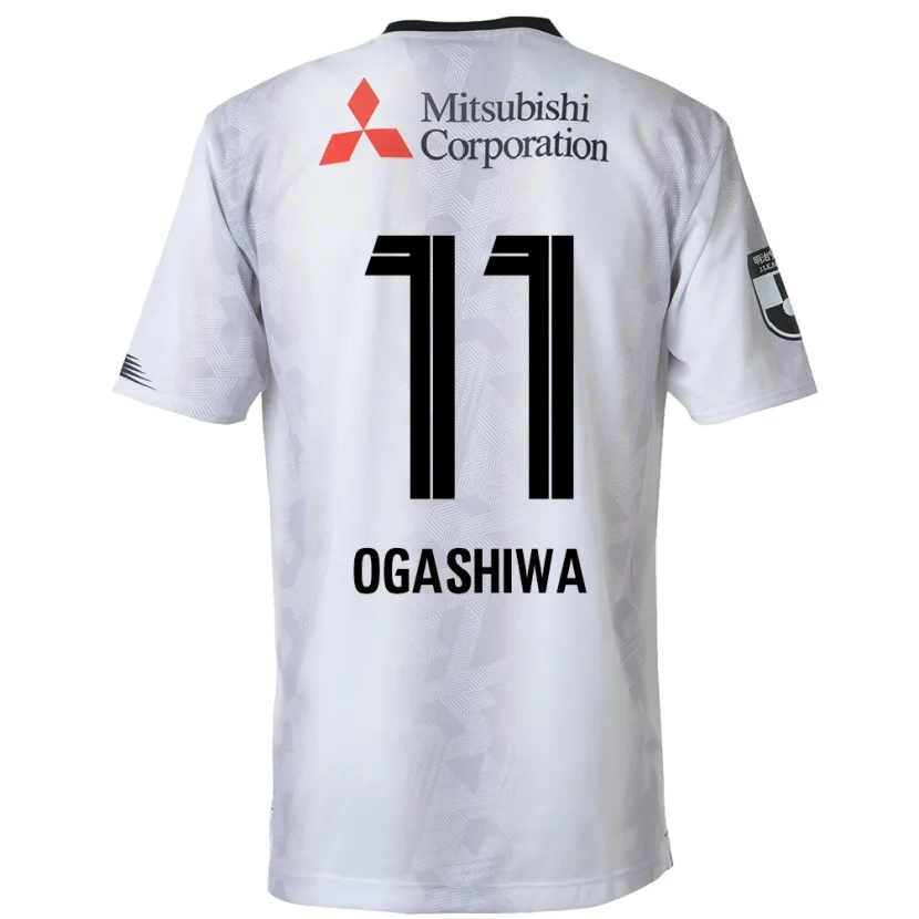 Danxen Women Tsuyoshi Ogashiwa #11 White Black Away Jersey 2024/25 T-Shirt